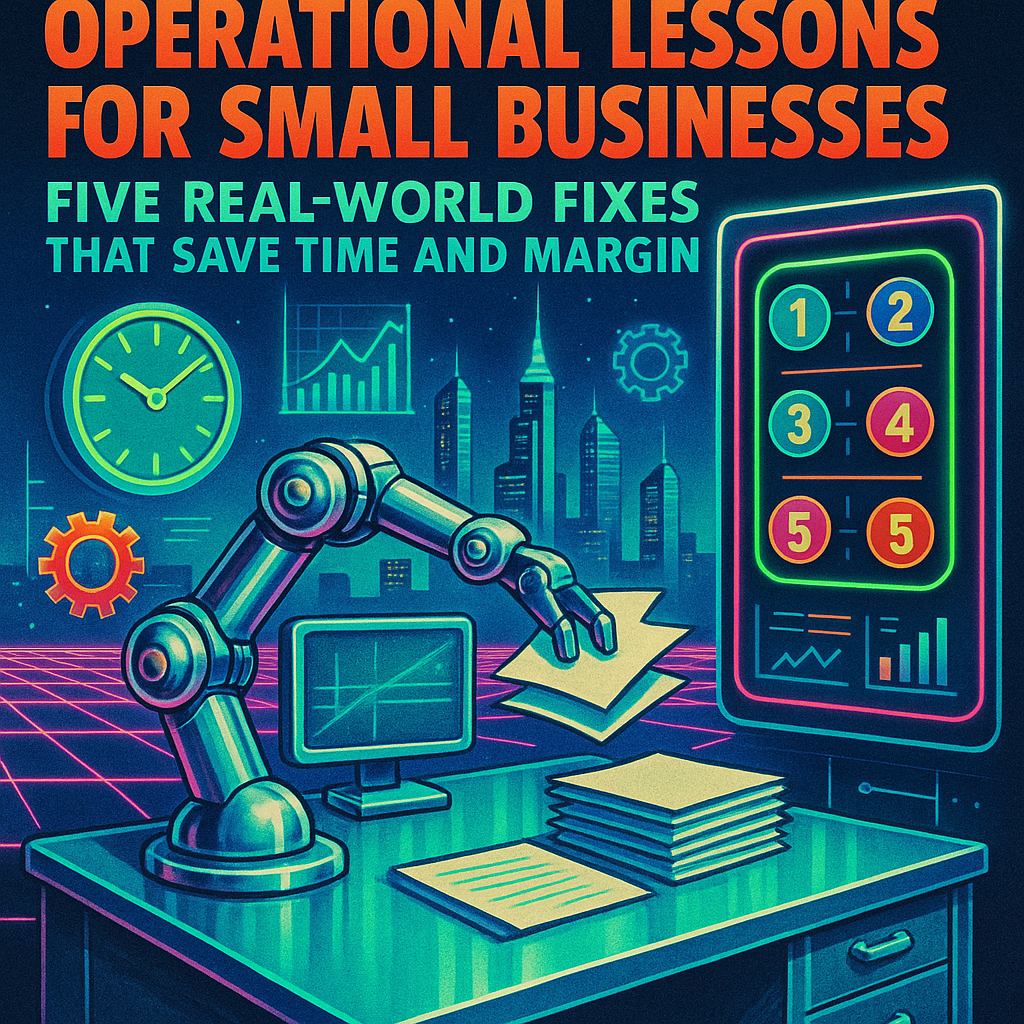 Operational Lessons for Small Businesses: Five Real-World Fixes That Save Time and Margin