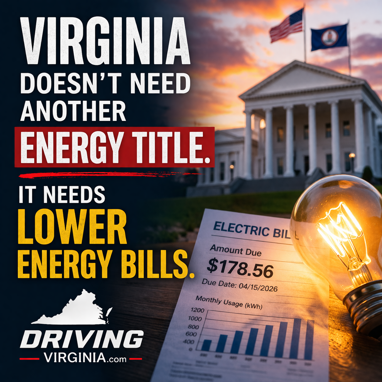 Virginia Doesn’t Need Another Energy Title. It Needs Lower Energy Bills
