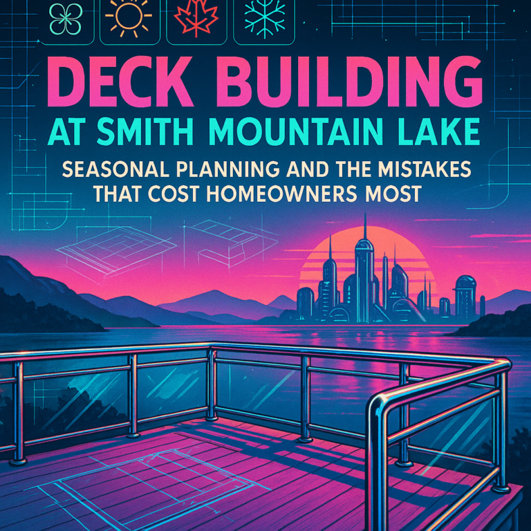 Deck building at Smith Mountain Lake: seasonal planning and the mistakes that cost homeowners most