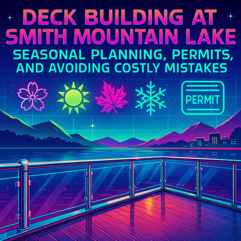 Deck Building at Smith Mountain Lake: Seasonal Planning, Permits, and Avoiding Costly Mistakes
