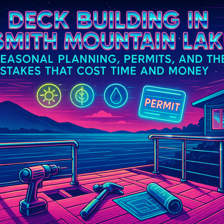 Deck Building in Smith Mountain Lake: Seasonal Planning, Permits, and the Mistakes That Cost Time and Money