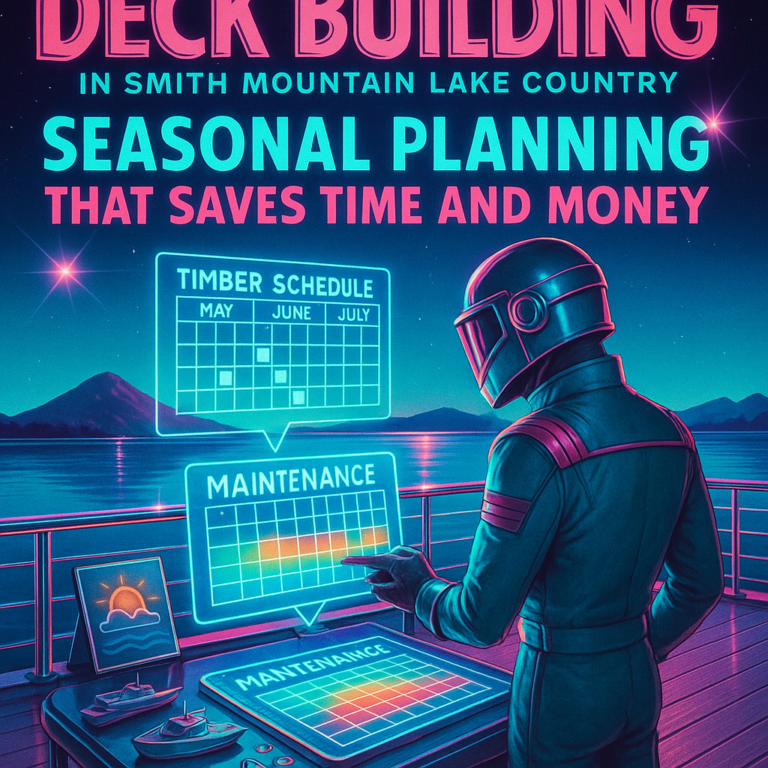 Deck Building in Smith Mountain Lake Country: Seasonal Planning That Saves Time and Money