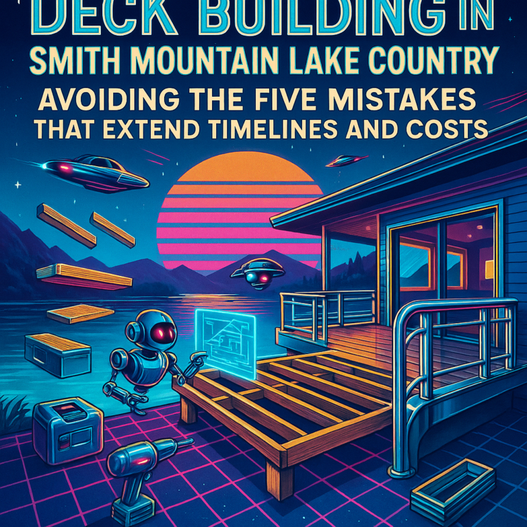 Deck Building in Smith Mountain Lake Country: Avoiding the Five Mistakes That Extend Timelines and Costs